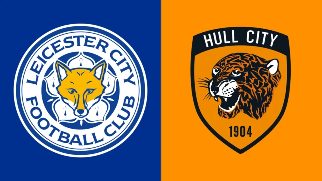 Leicester City and Hull City club badges