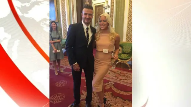 Zoe Jackson meets David Beckham