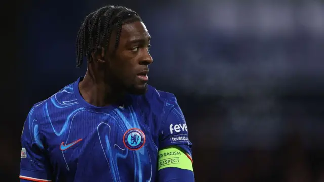 Axel Disasi of Chelsea during the Uefa Conference League 2024-25 League Phase 