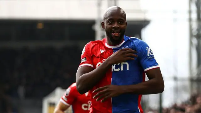 Jean-Philippe Mateta celebrates goal