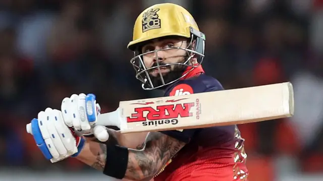 Royal Challengers Bengaluru's Virat Kohli plays a shot