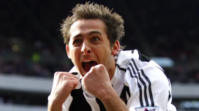 Michael Chopra celebrates after his goal during the Barclays Premiership match between Sunderland and Newcastle United at the Stadium of Light