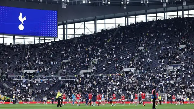 Empty seats at Tottenham Hotspur Stadium after Nottingham Forest defeat