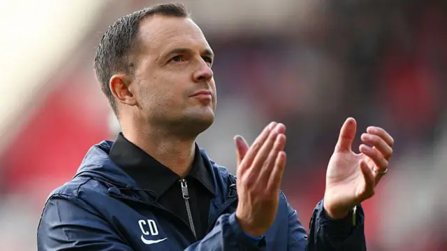 Chris Davies applauds Birmingham fans 