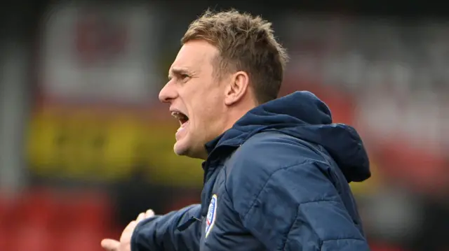 Coleraine manager Dean Shiels