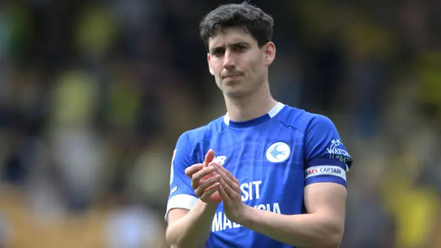 Callum O'Dowda applauds at the end of a game