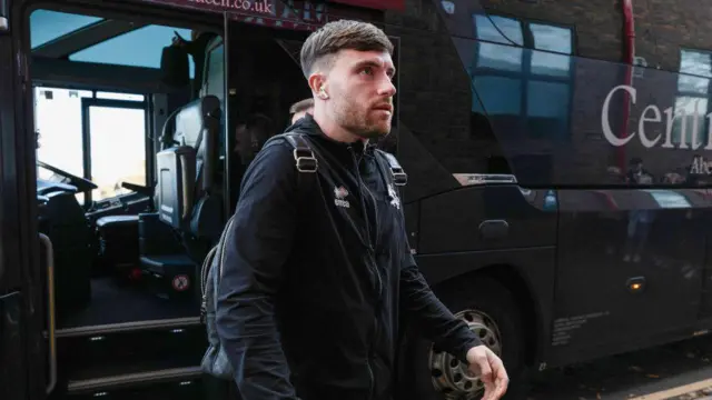 ABERDEEN, SCOTLAND - OCTOBER 26: Dundee United's Ryan Strain during a William Hill Premiership match between Aberdeen and Dundee United at Pittodrie Stadium, on October 26, 2024, in Aberdeen, Scotland. (Photo by Craig Williamson / SNS Group)