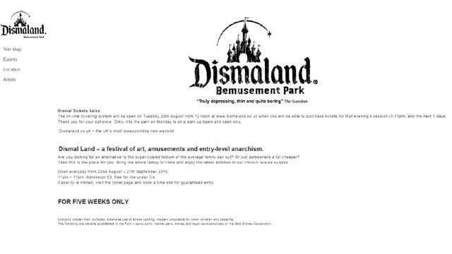 Dismaland website grab