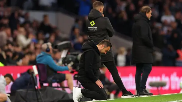 Tottenham manager Roberto De Zerbi
