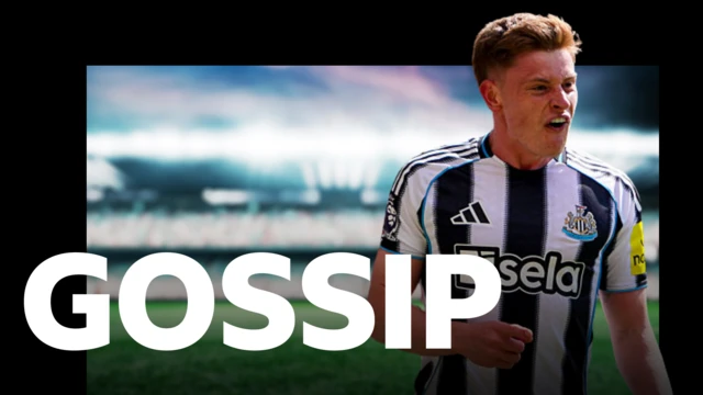 BBC Sport Gossip banner - Harvey Barnes pictured 
