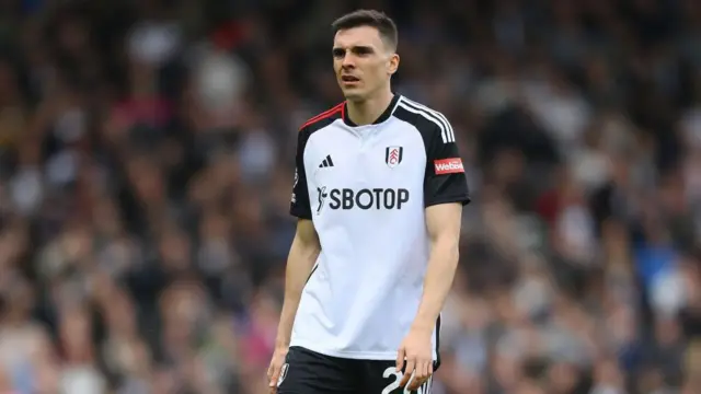 Joao Palhinha of Fulham looks on