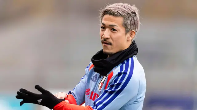 Daizen Maeda at Japan training