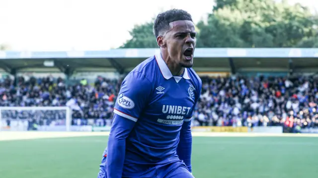 Max Aarons celebrates