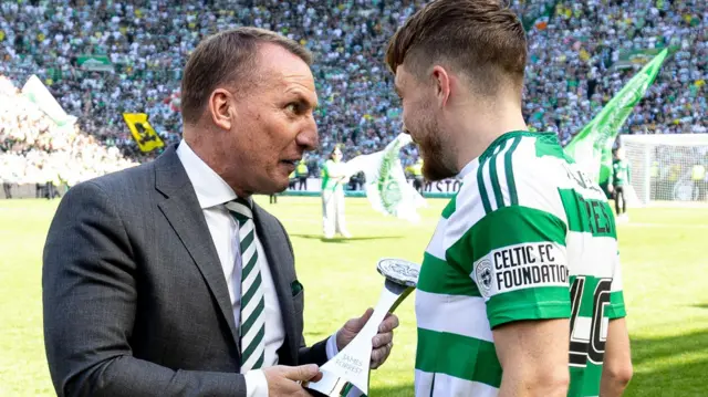 Brendan Rodgers and James Forrest