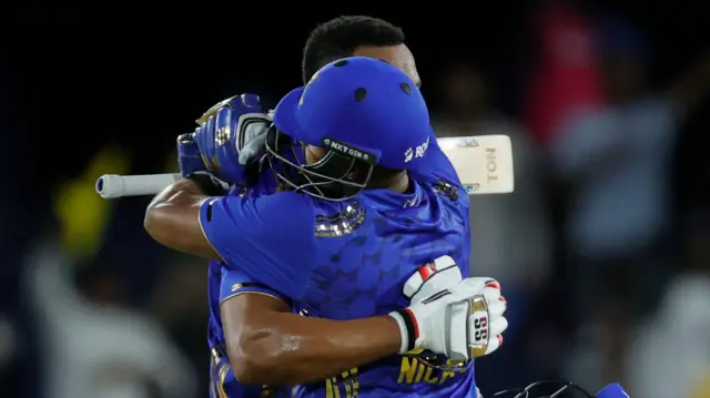 MI New York duo Kieron Pollard and Nicholas Pooran