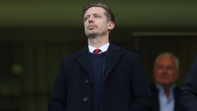 Michael Edwards in the stands