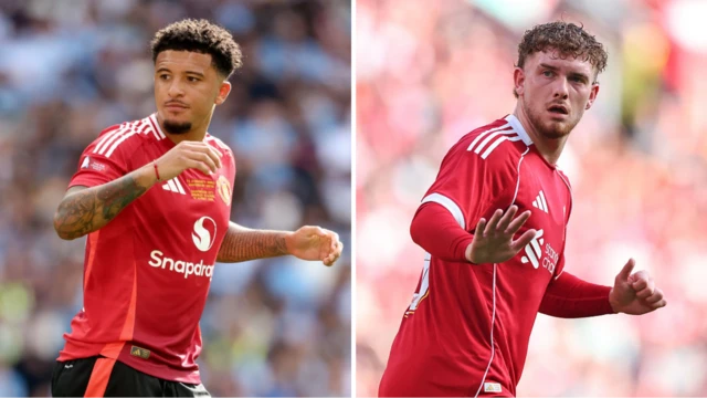Jadon Sancho and Harvey Elliott