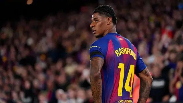 Marcus Rashford while playing for Barcelona