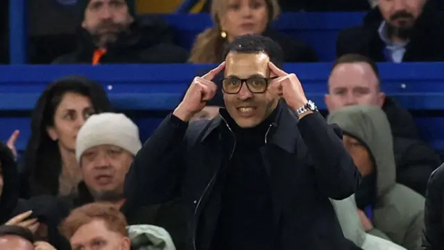 Liam Rosenior points to head from touchline