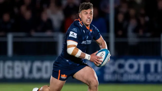 Damien Hoyland playing for Edinburgh