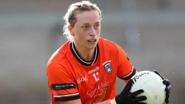 Aoife McCoy in action for Armagh