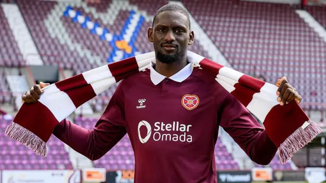 Hearts forward Amadou Ba-Sy