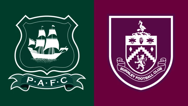 Plymouth Argyle and Burnley club badges