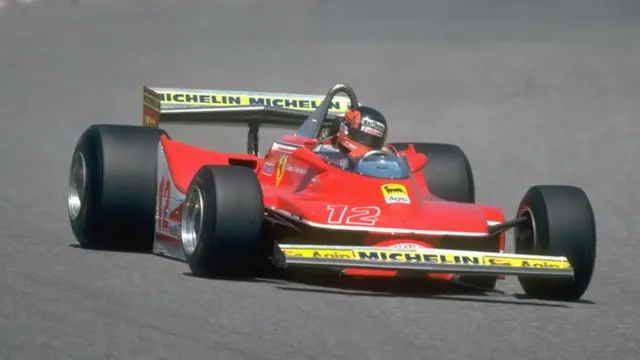 Gilles Villeneuve in his Ferrari at the Spanish Grand Prix in 1979