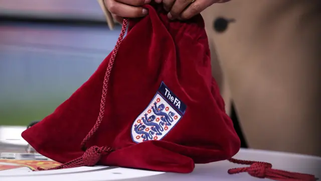 General view of FA Cup draw bag