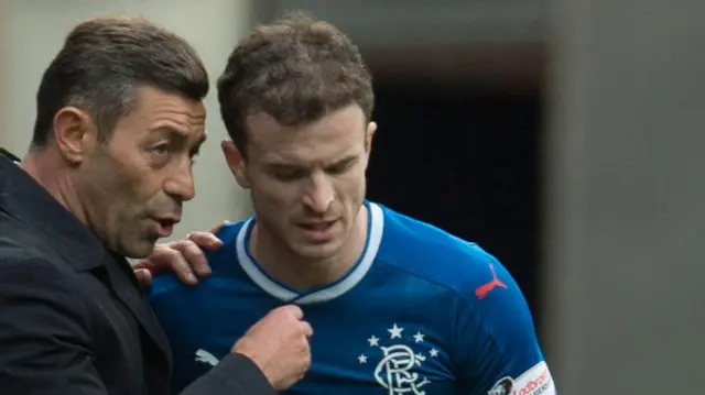 Pedro Caixinha and Andy Halliday in 2017