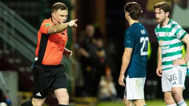 Referee John Beaton gave the spot-kick after a brief video review