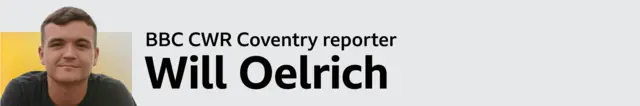 BBC CWR Coventry reporter Will Oelrich picture byline banner