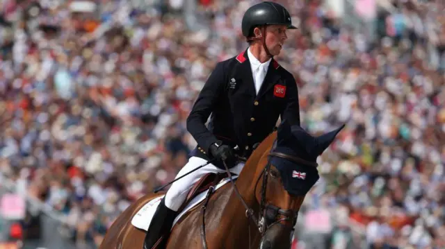 Ben Maher in action in Paris