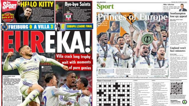 Star Sport and The Times back pages