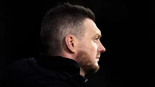 Middlesbrough manager Kim Hellberg looks on