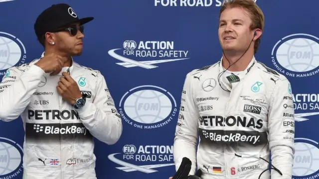 Hamilton and Rosberg