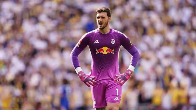 Leeds goalkeeper Lucas Perri