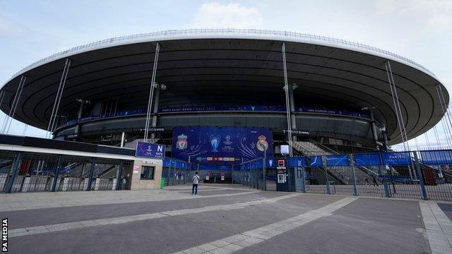 The Stade de France which is hosting the 2022 Champions League final between Liverpool and Real Madrid