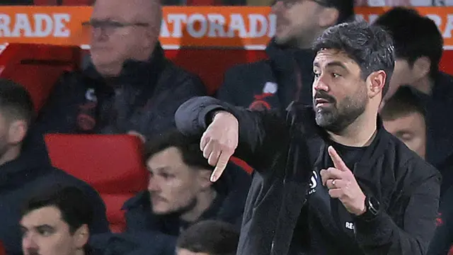 Swansea head coach during the Swans' 2-0 defeat to Wrexham