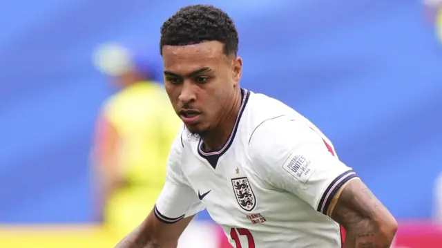 Morgan Rogers in action for England