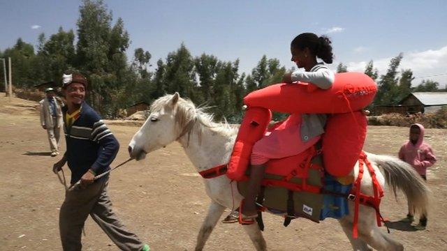 Woman on horse