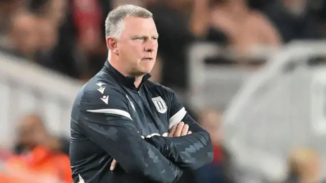 Stoke City boss Mark Robins