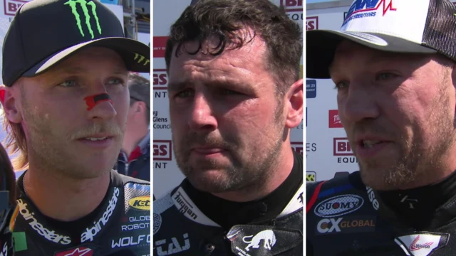 Davey Todd, Michael Dunlop and Peter Hickman