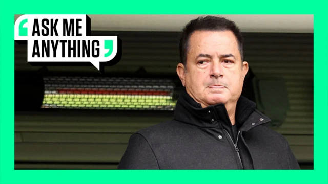 BBC Sport Ask Me Anything banner - Acun Ilicali, owner of Hull City looks on