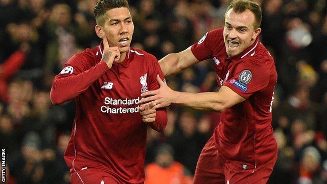 Xherdan Shaqiri and Roberto Firmino