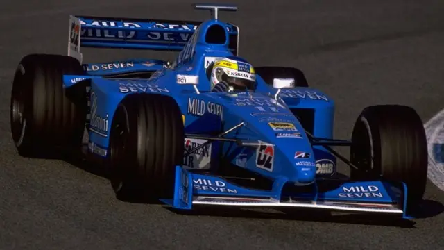 Giancarlo Fisichella's Benetton, 2000 testing