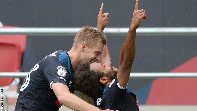 Ikechi Anya celebrates his winner