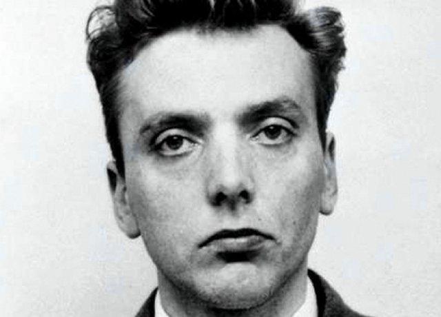 A black and white police handout photograph released by Greater Manchester Police showing Ian Brady