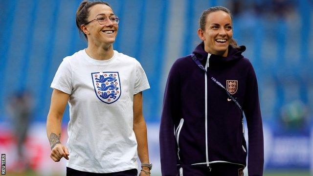 Lucy Bronze and Lucy Staniforth