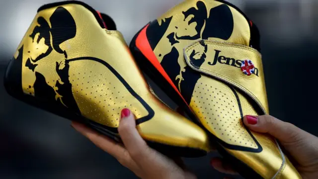 Jenson's racing boots